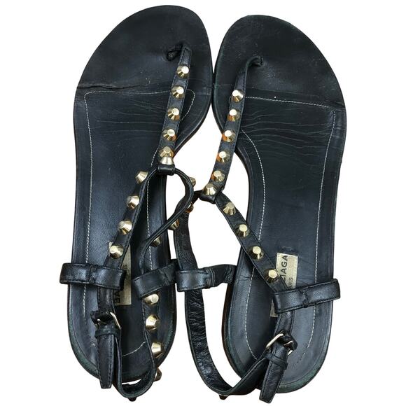 Balenciaga Arena Studded Flat Thong Sandal size 41 - Picture 1 of 10